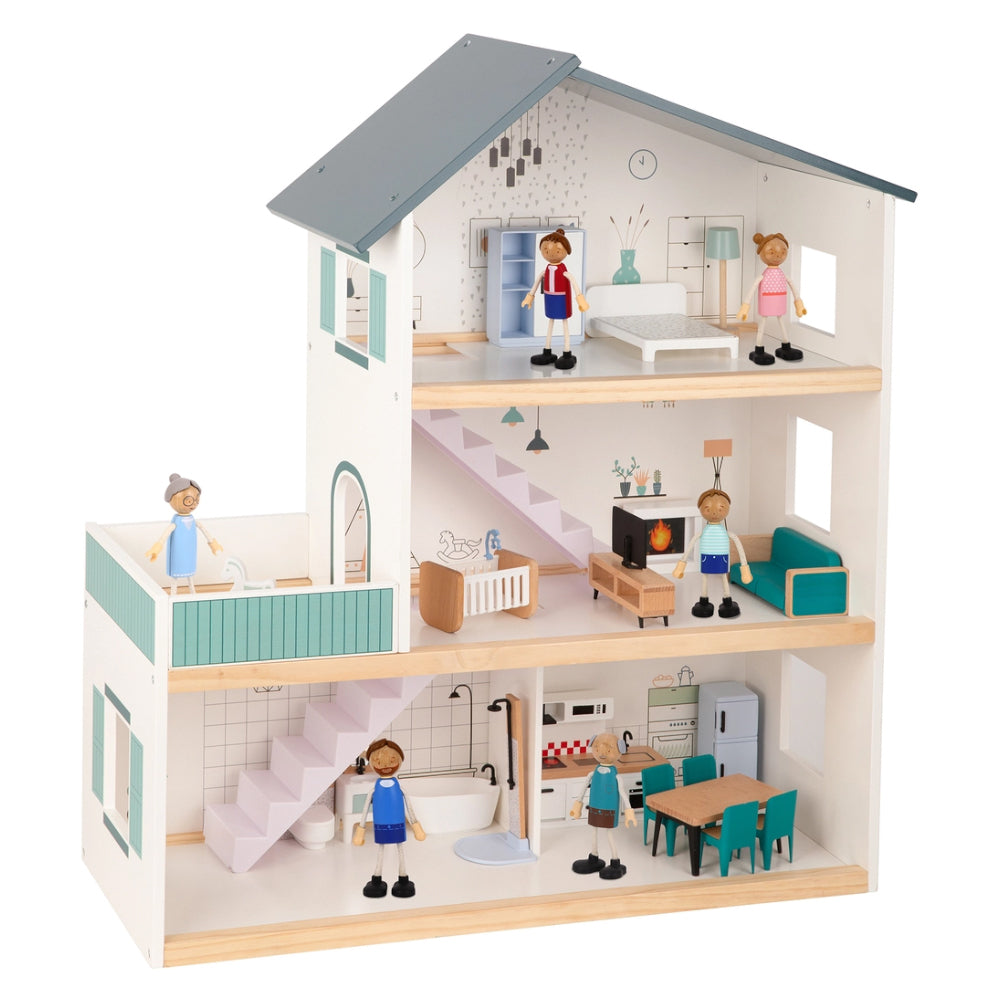 WOODEN DOLLS HOUSE-TOOKY TOY - Image 2